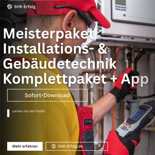 Installations- & Gebäudetechnik Meisterpaket Österreich 2026 – Lern- & Prüfungspaket + App Zugang